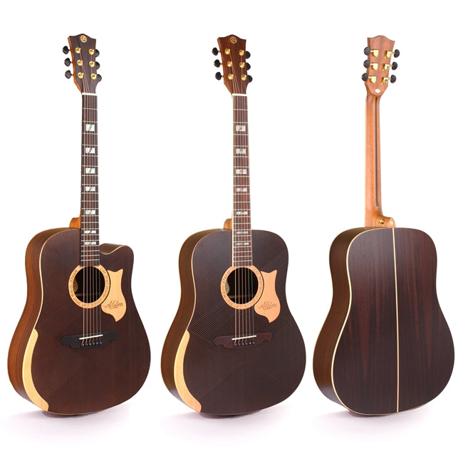 FULL SIZE SOLID WOOD ACOUSTIC GUITAR Music of May Ltd