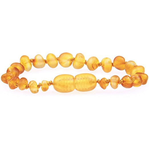 baltic amber teething anklet