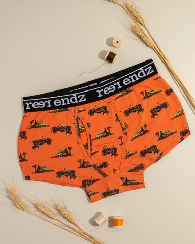 Reer Endz organic cotton mens trunk in outback feels print