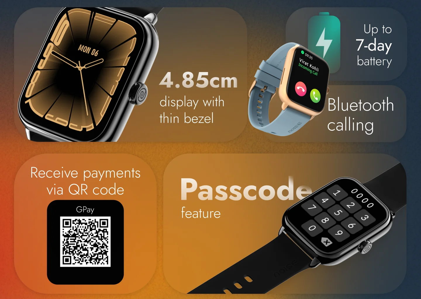 Slice 106 Noise ColorFit Icon 3 smartwatch is now up for sale at 1999 INR