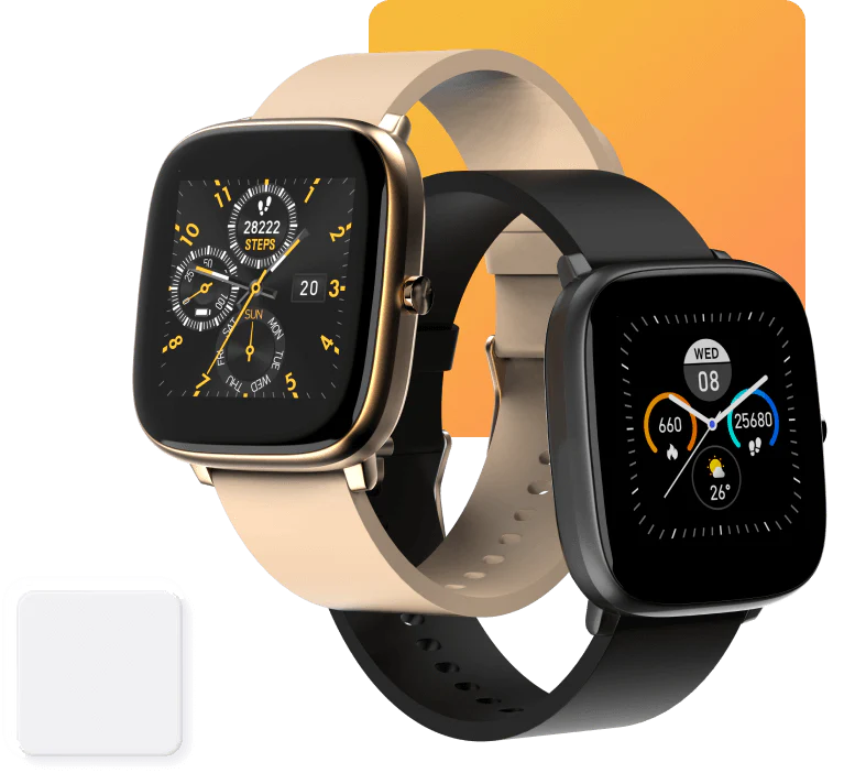 Noise colorfit qube oxy smartwatch beige Clearance