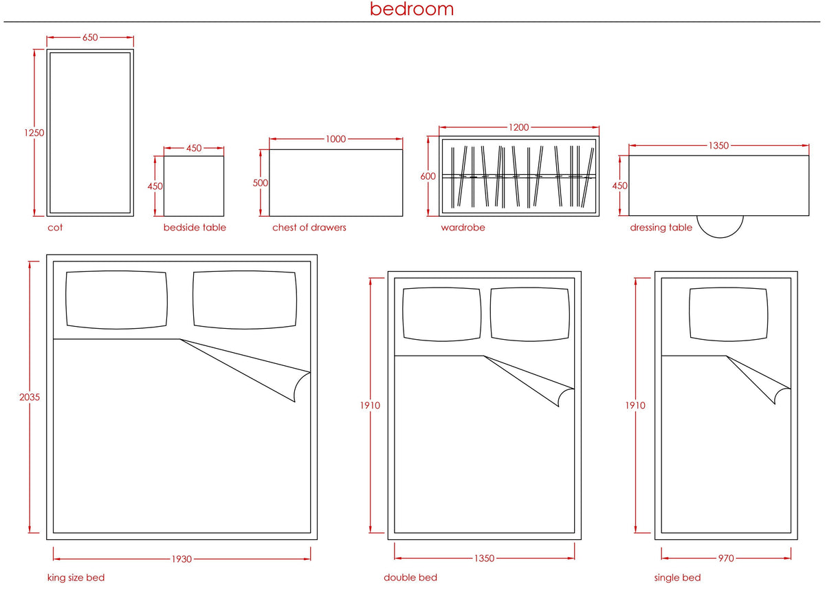 Metric Data 08 - Standard Furniture Sizes – First In Architecture