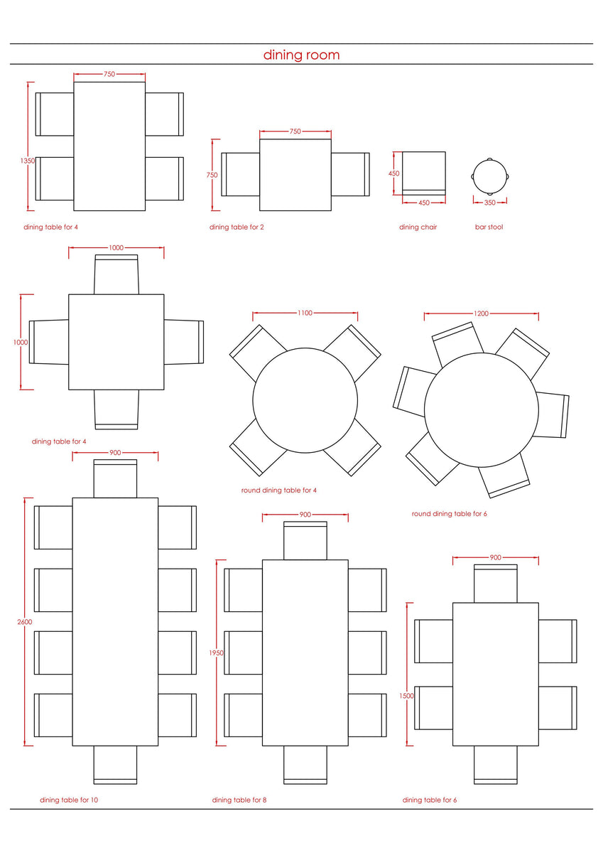 Dining Table Dimensions