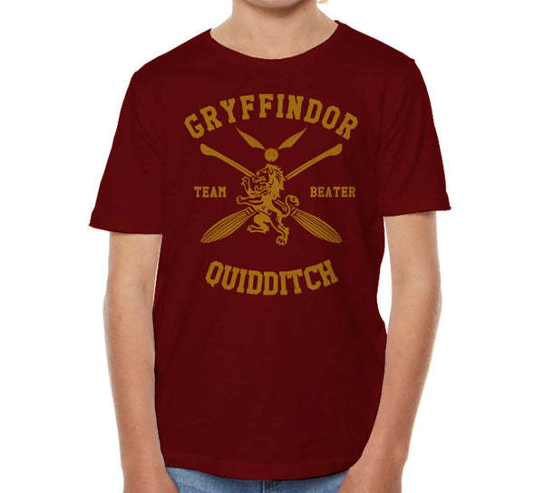 Customize New Gryffindor Beater Quidditch Team Kid Youth T Shirt T