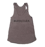 Arya Stark Hashtag Triblend Racerback Women Tank Top