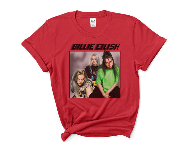 red billie eilish shirt