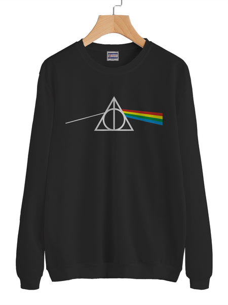 Dark Side of the Hallows Harry Potter Crewneck Sweatshirt Adult– Meh. Geek