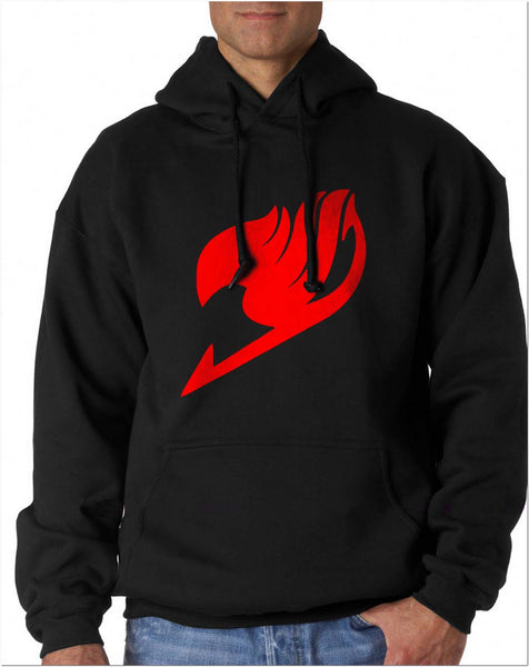 Fairy Tail Symbol Manga Anime Red Ink Pullover Hoodie Meh Geek