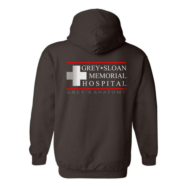 Grey Sloan Memorial Hospital Back Only Unisex Zip Up Hoodie– Meh. Geek