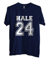 Hale 24 White Ink on front Beacon Hills Lacrosse Wolf Unisex Men T-shirt - Meh. Geek - 4