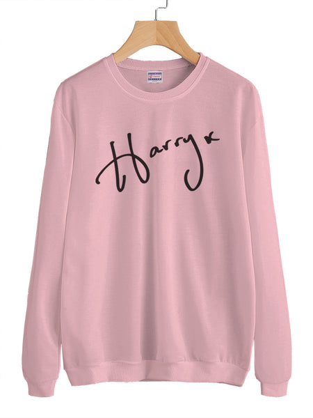 harry crewneck pink