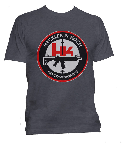 Heckler and Koch | no compromise | Men T-shirt tee PA– Meh. Geek