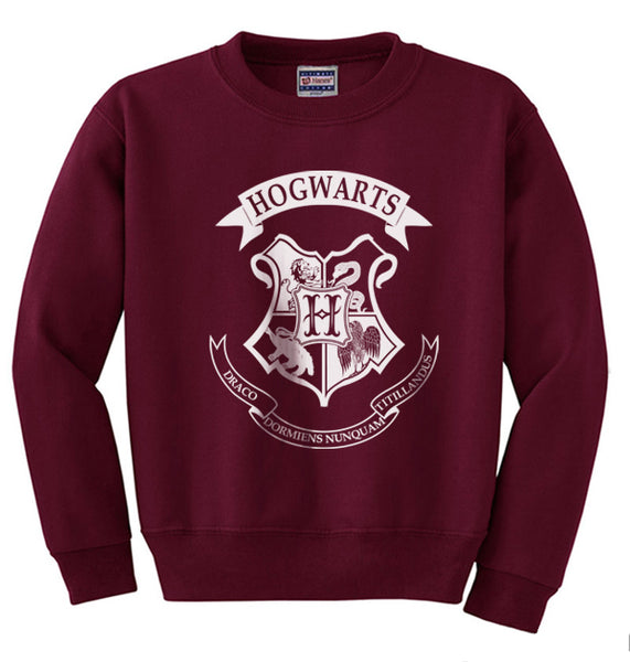 Hogwarts Crest White Unisex Crewneck Sweatshirt PA Crest Adult– Meh. Geek