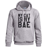 My Cat Is My Bae Unisex Pullover Hoodie - Meh. Geek