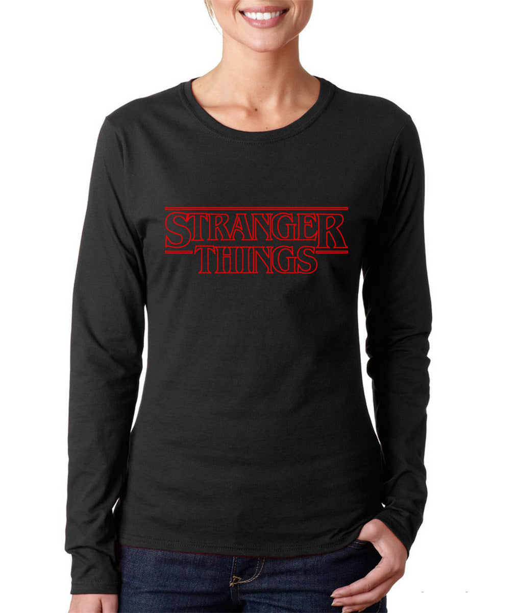 Stranger Things Outline Long sleeve T-shirt for Women– Meh. Geek