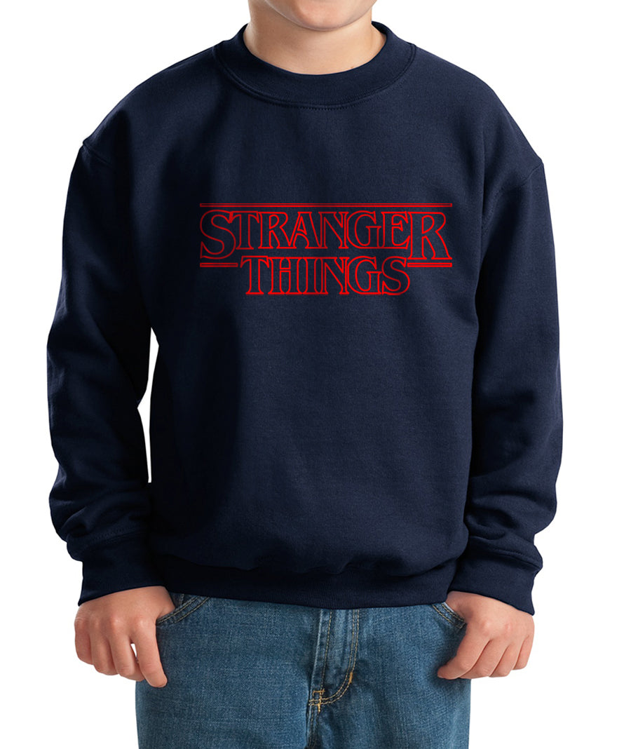 Stranger Things Outline Kid / Youth Crewneck Sweatshirt– Meh. Geek