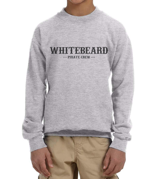Whitebeard Pirate Crew Shirohige Kid / Youth Crewneck Sweatshirt– Meh. Geek