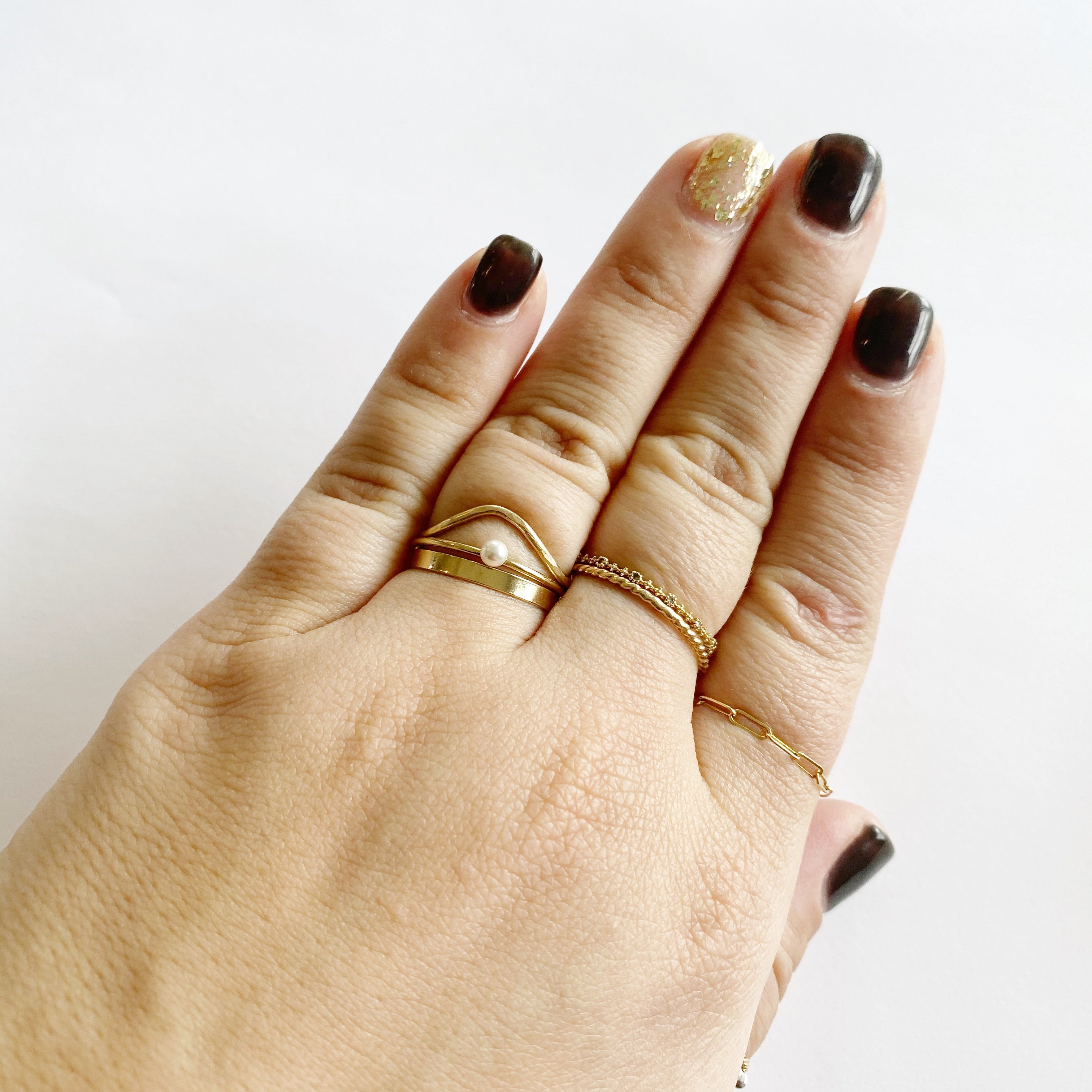 Thick Gold Fill Stacking Ring