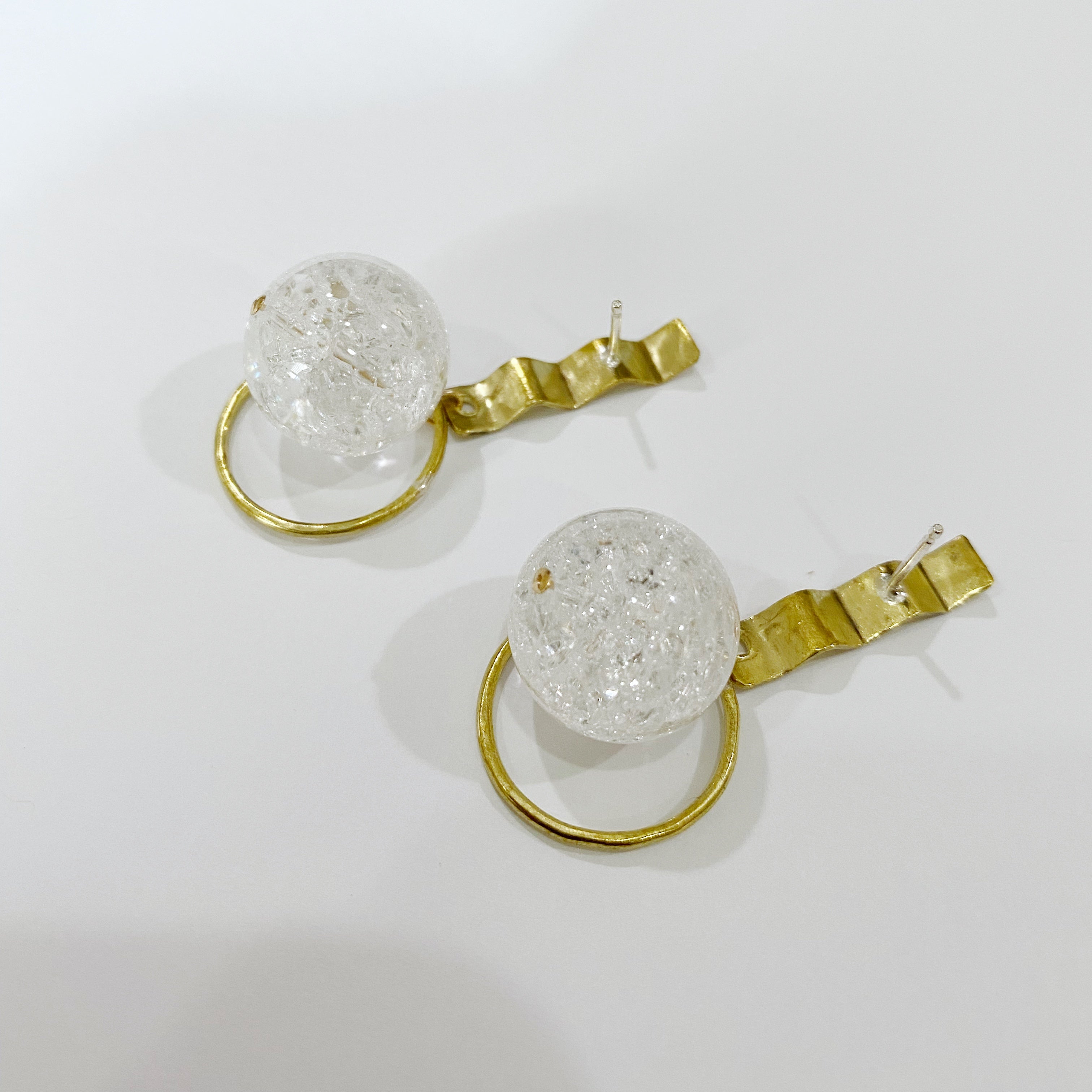 Quartz Solar Drop Earrings