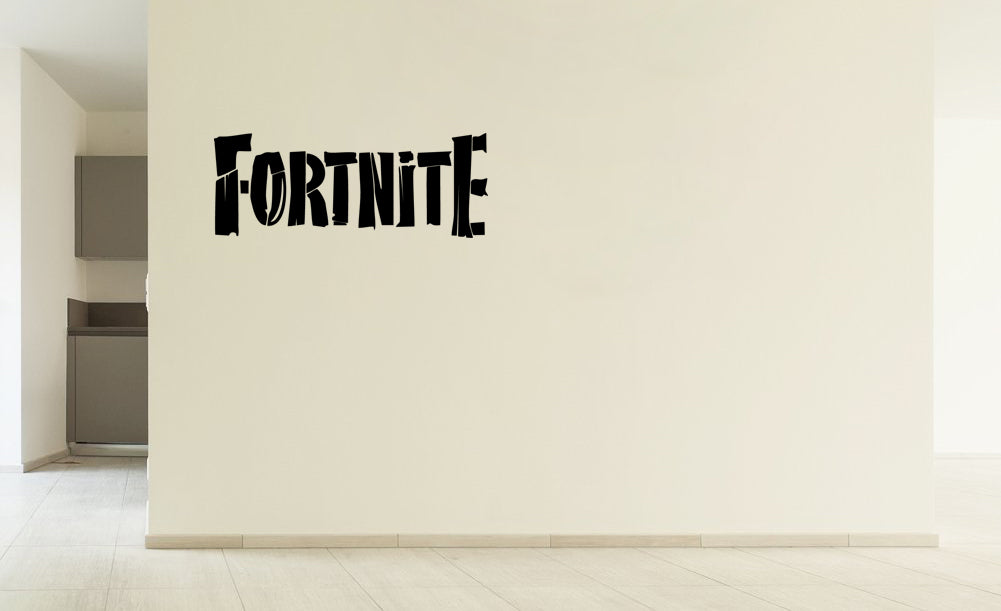 Inspired By Fortnite Wood Grain Looking Letters For Gamer Wall Decal - lucky girl decals vinyl wall decor sticker fortnite wood letters 31 2 inches wide by 12 inches