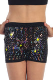 Scattered Sequin Star Boy Shorts
