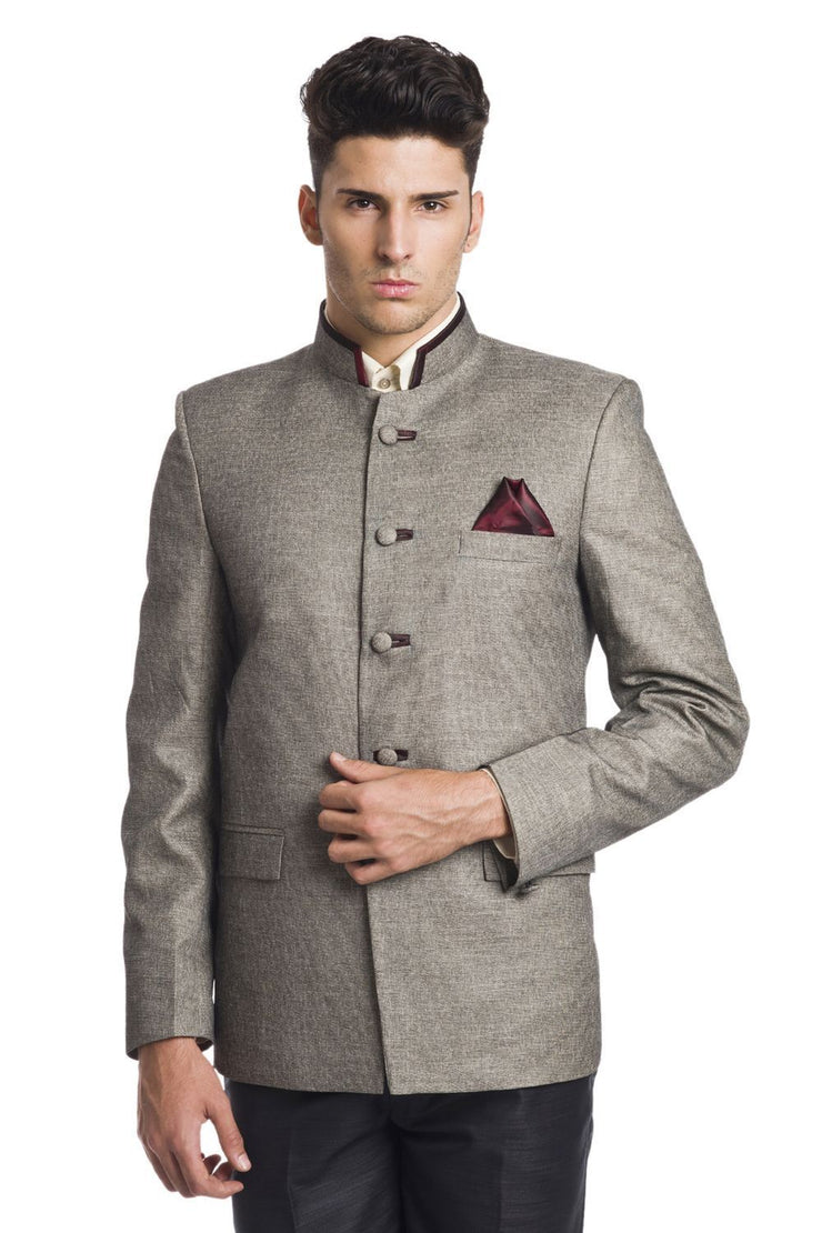 Wintage Men's Linen Blended Bandhgala Jodhpuri Festive Nehru Mandarin ...