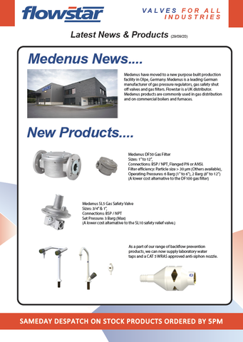 Latest News & Products Flyer - 29/09/2020