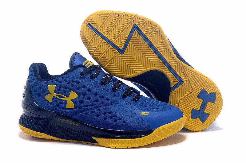 UA Curry 1 Low MVP | Yellow sneakers, Curry shoes, Black basketball shoes