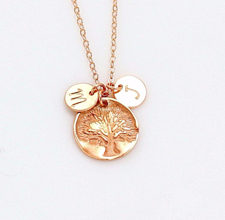 Rose Gold Tree Necklace