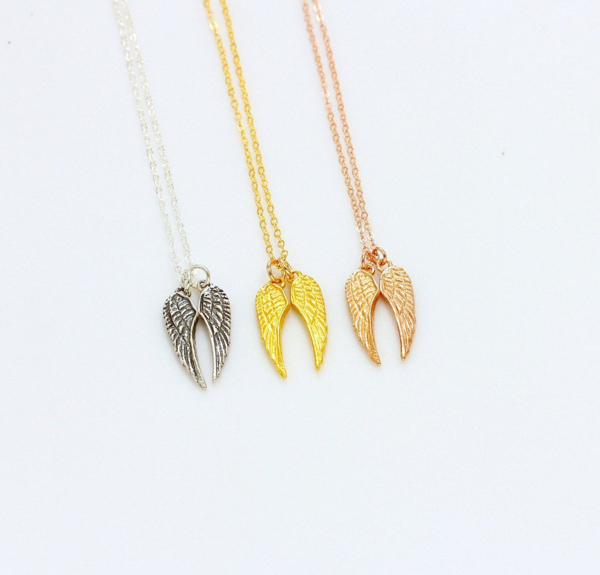 Angel Wings Necklace | Angels Pendant | Wing Necklace - HotMixCold