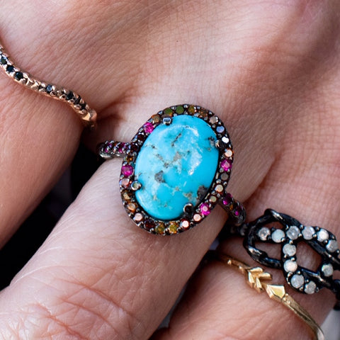 Karen Karch Turquoise Regal Ring