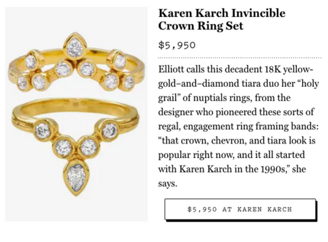 Karen Karch -  Invincible Crown Ring Set