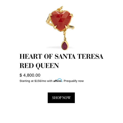 Karen Karch Rio Rush - Heart Of Santa Teresa Red Queen Ring