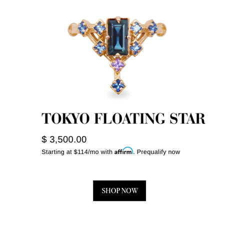 Tokyo Collection - Sapphire Floating Star Ring