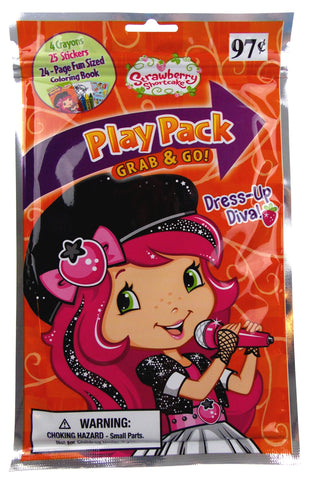 Download Strawberry Shorcake Diva Play Pack Grab Go Set 9 Coloring Book Crayons Funsational Finds