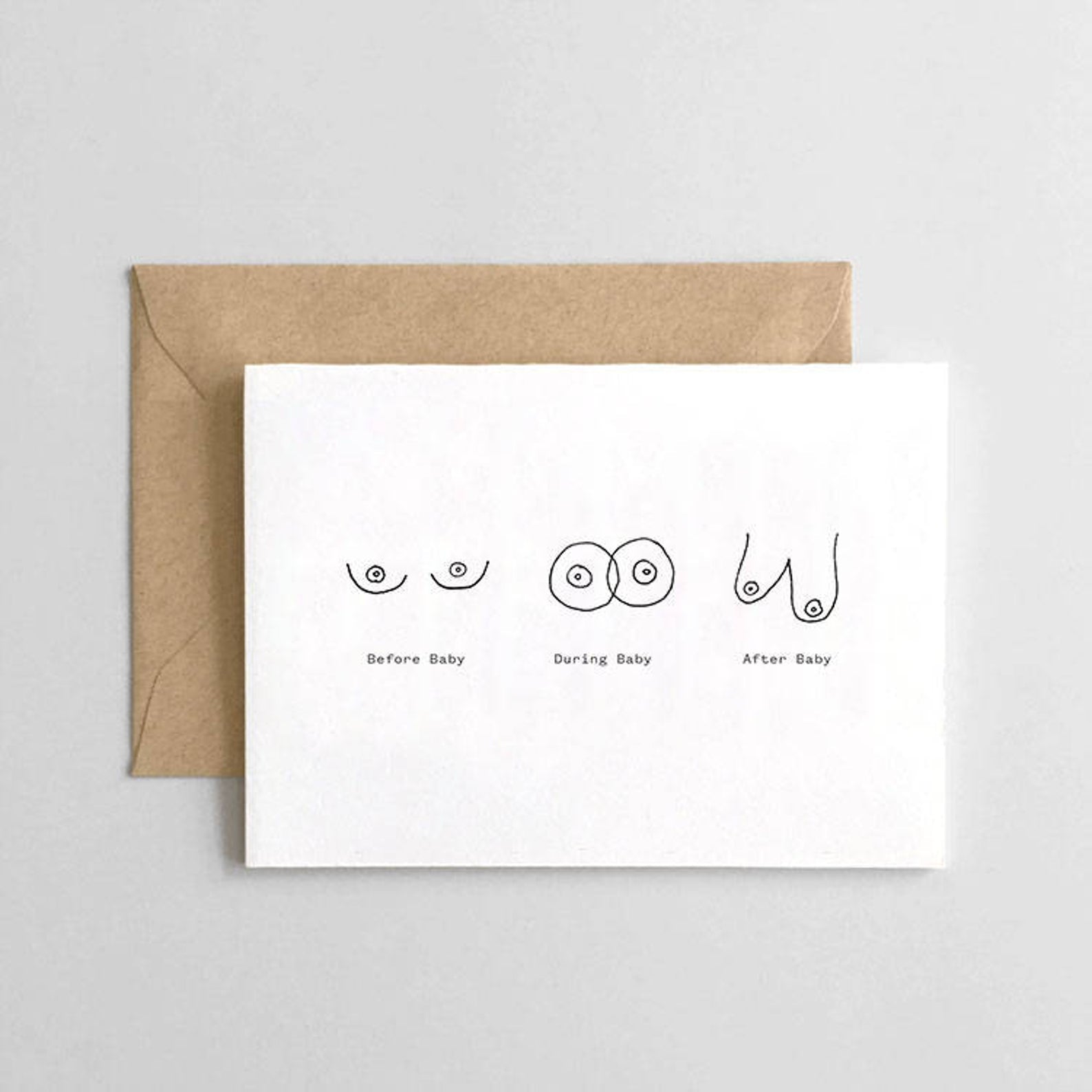 Baby Boobs- Greeting Card