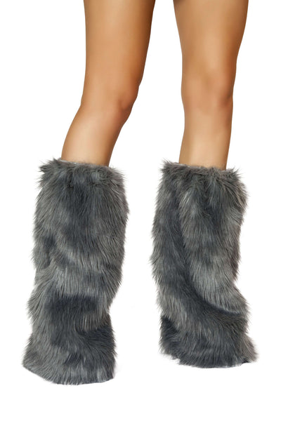 Fur Boot Covers - Grey – utrendfashion.com