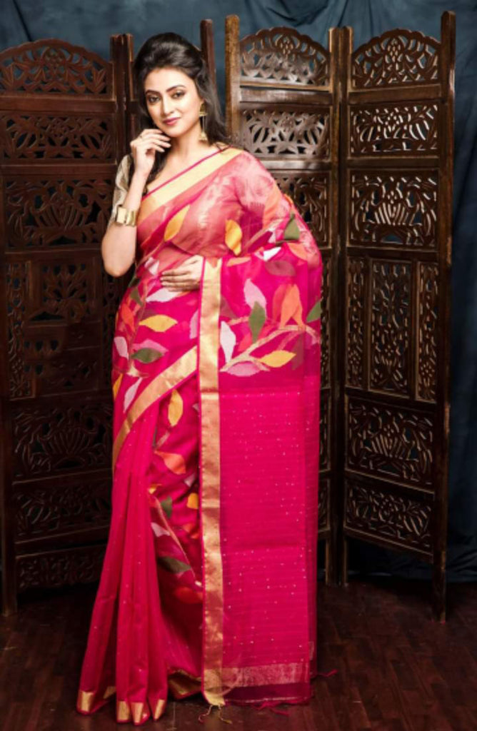 Pure Muslin Sarees - Shop Latest Muslin Silk Sarees New Patterns 2018 –  Dailybuyys