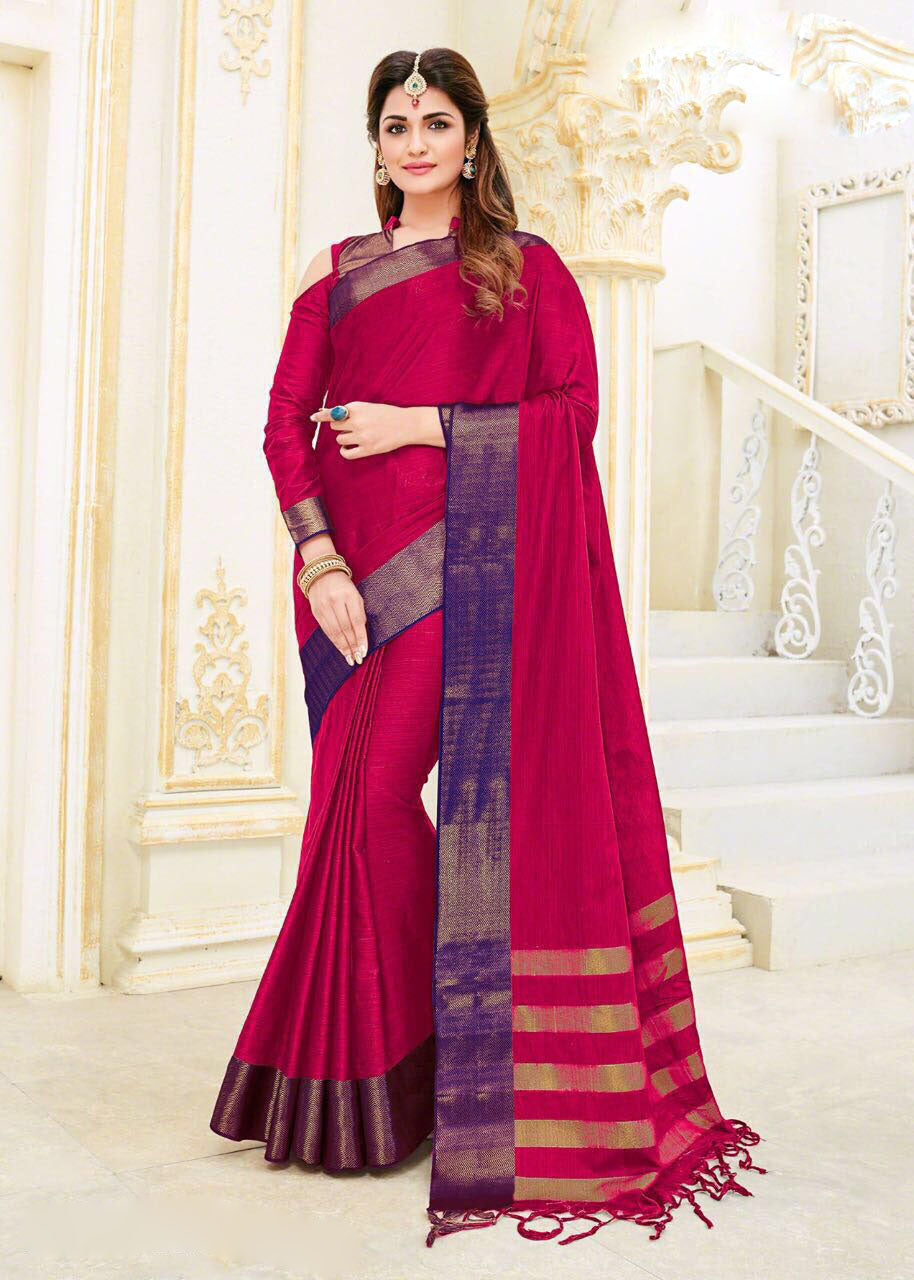 Pink Kanjivaram Silk Sarees – Dailybuyys