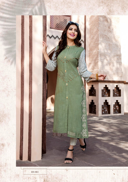 cotton silk kurtis