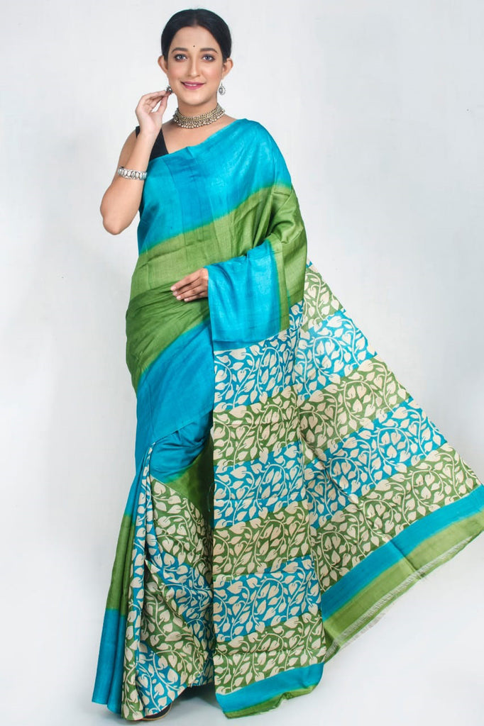 Designer Tussar Silk Sarees - Get Upto 40% OFF On Tussar Silk Sarees ...