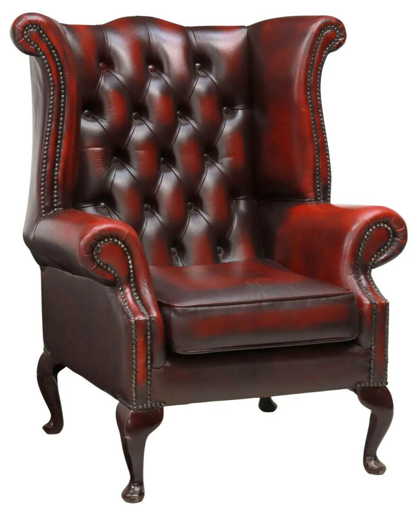 oxblood armchair