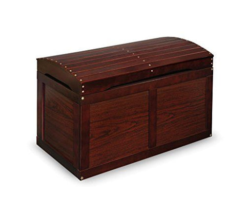 Dark wood toy chest