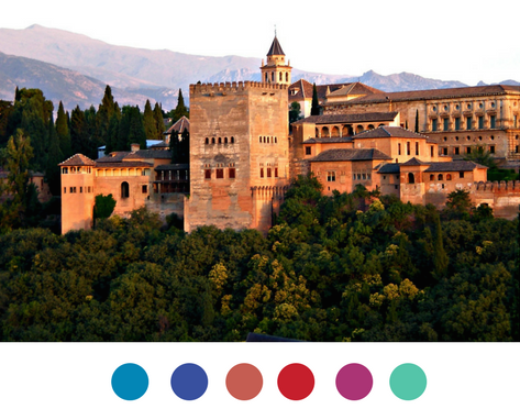 Colors inspired by Granada