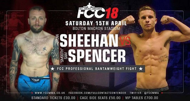 Dylan Sheehan to co-main event FCC 18