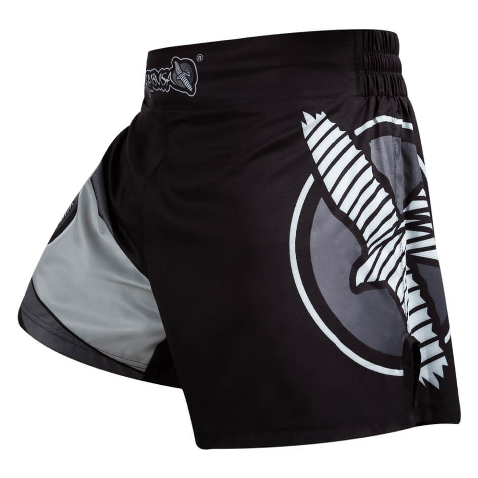 Hayabusa Kickboxing Shorts - Black/Grey | Combat Gear