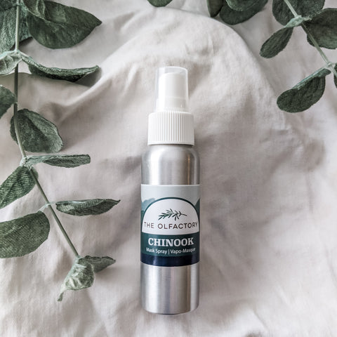 all natural essential oil face mask spray to keep your mask fresh all day. Headache relief for face masks.