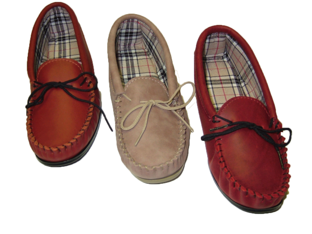hard sole leather moccasins