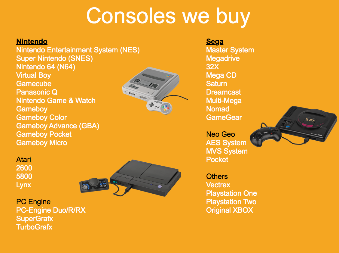 we buy consoles