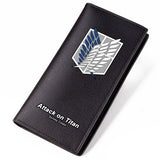 High Quality 2017 New Attack On Titan Scout Legionsurvey Corps Printing Men Long Anime Wallet Pu Leather Cartoon Gift Purse
